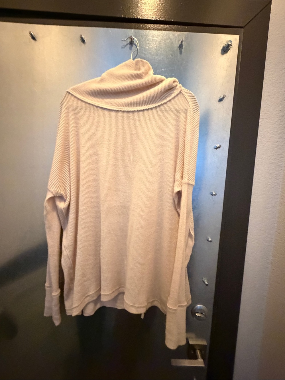 FP Movement by Free People Cream Cowl Neck Sweater